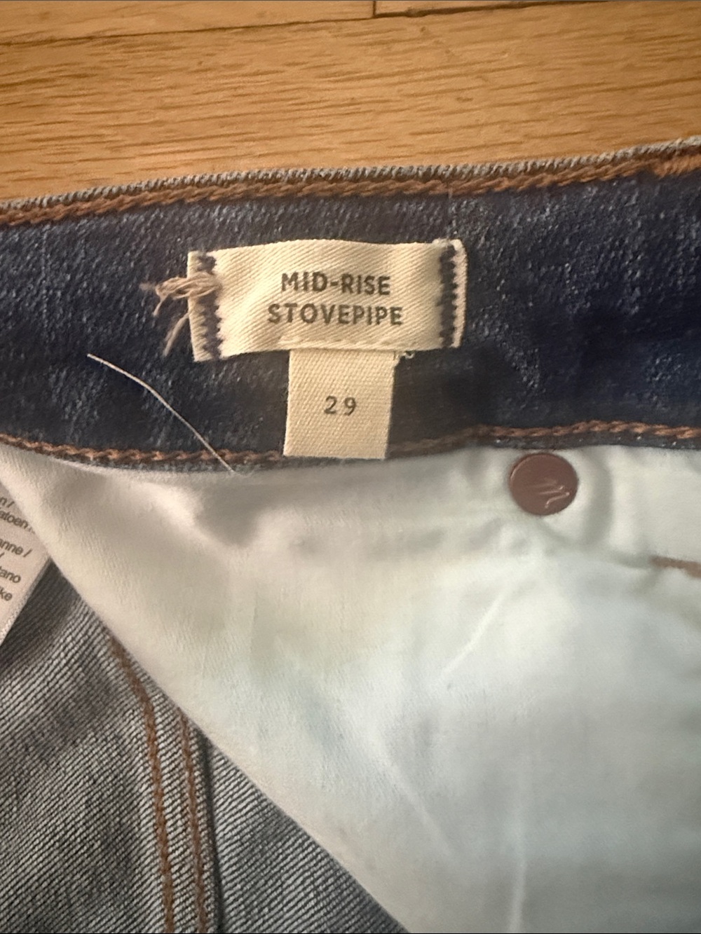 Madewell Women's Dark Stovepipe Jeans - Picture 3 of 3
